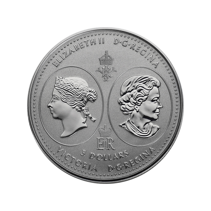 Maple Leaf 200. výročie narodenia kráľovnej Viktórie Sada strieborných mincí Rhodium 2019